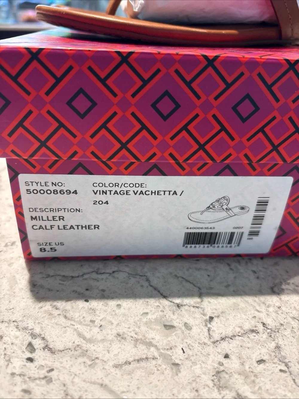 Tory Burch Women's Miller Leather Sandals - Vintage Vachetta